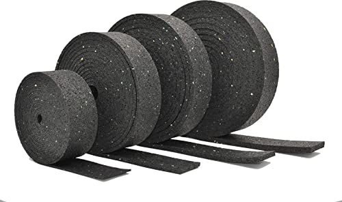 My Plast Antirutschmatte zur Ladungssicherung (10 Meter x 80 mm x 6 mm) auch in 6mm, 8mm, 10mm, Bautenschutz Matte, Terrassenpad Rolle für Terrassenbau, Waschmaschinen Unterlage, Gummiunterlage von My Plast