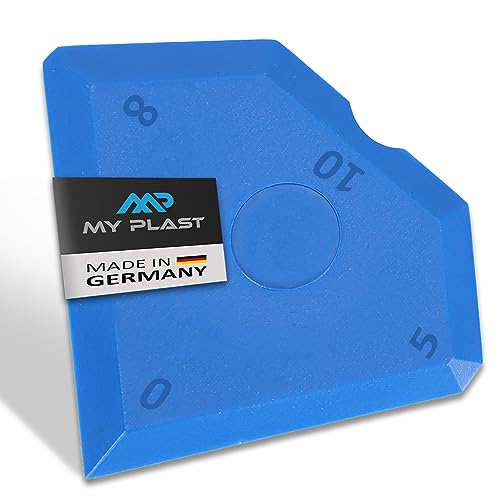 My Plast Fugen-Glätter – professioneller Fugen-Spachtel für Silikon, Silikonfugen und Acrylfugen, Abzieher für perfekte Fugen, Fugenglätter (Glätter Nr. 2 blau - 100 Stück) von My Plast