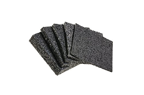 Terrassenpads 90 x 90 mm x 3mm 6mm 8mm 10mm 20mm | Unterleger aus Gummigranulat | Stärke und Menge auswählen (90 x 90 x 3mm Menge: 150 Stück) von My Plast