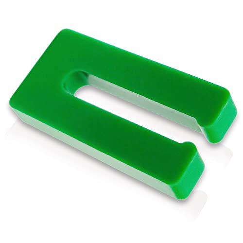Verglasungsklötze Distanzstück Ausgleichsplättchen Montagekeile Unterlegplatte (1 x 8 mm - 50 Stück (grün)) von My Plast