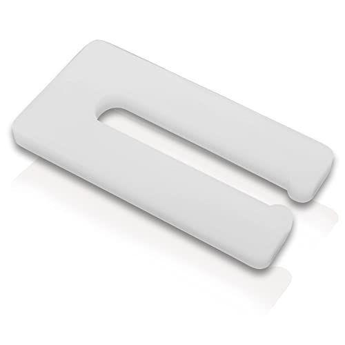 Verglasungsklötze Distanzstück Ausgleichsplättchen Montagekeile Unterlegplatte (4 x 4 mm - 50 Stück (weiß)) von My Plast