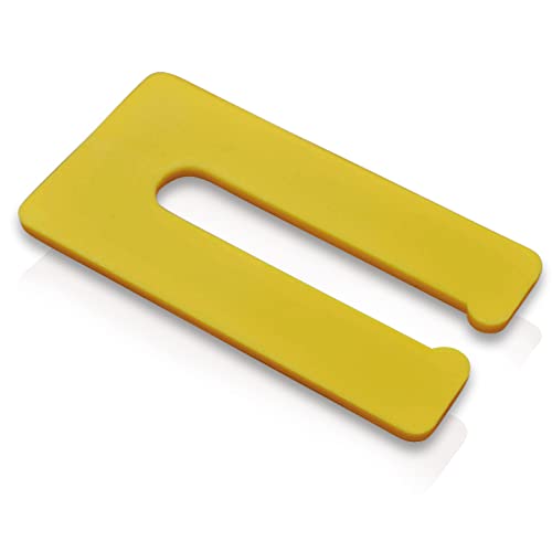Verglasungsklötze Distanzstück Ausgleichsplättchen Montagekeile Unterlegplatte (5 x 2 mm - 50 Stück (gelb)) von My Plast