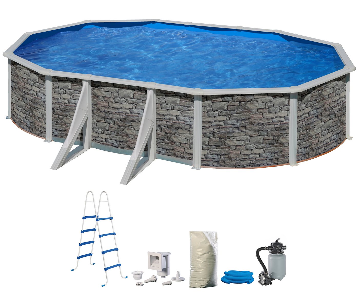 my POOL BWT Ovalpool (Set), 5-tlg., BxLxH: 300x500x132 cm von my POOL BWT