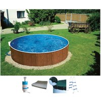 my POOL BWT Rundpool "MAONI", (Set, 5 tlg.), Aufstellpool in Holzoptik in verschiedenen Größen von My Pool Bwt