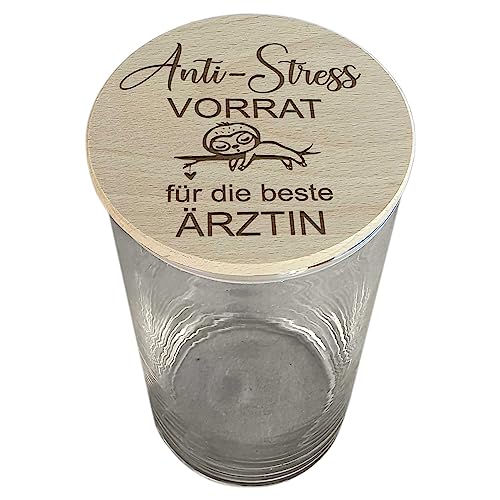 My Sweetheart® Dankeschön Geschenke XL Glasbehälter zum Befüllen lustige Anti Stress Geschenk Idee Danke Kleinigkeit Geburtstagsgeschenk Geburtstag (beste Ärztin) von My Sweetheart