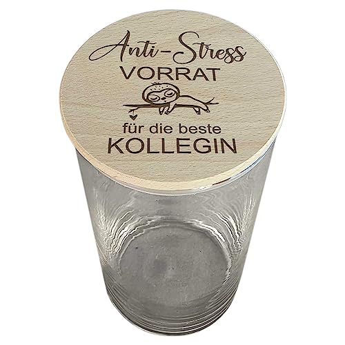 My Sweetheart® Dankeschön Geschenke XL Vorratsglas zum Befüllen lustige Anti Stress Geschenk Idee Danke Kleinigkeit Geburtstagsgeschenk Geburtstag (beste Kollegin) von My Sweetheart