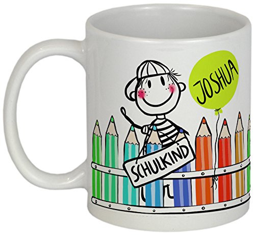 My Sweetheart® Schulanfang Geschenkidee | süße PERSONALISIERBARE Tasse | Geschenk Einschulung Junge Schulkind von My Sweetheart