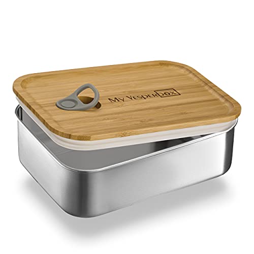My Vesperbox – Edelstahl Brotdose - Lunchbox - extrem robust – Vesperdose – Brotbox ideal für Kindergarten, Schule und Freizeit (1250ml) von My Vesperbox