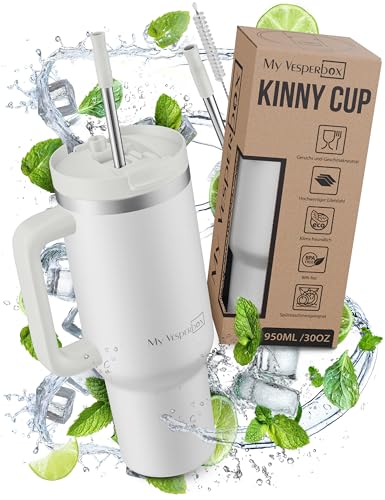 My Vesperbox Kinny Cup – Thermobecher - Trinkflasche mit Strohhalm 500, 950,1200ml – Kaffeebecher To Go – Thermosflasche Edelstahl BPA & Melamin Frei My Vesperbox Kinny Cup – Thermobecher - Trinkflasche mit Strohhalm 500, 950,1200ml – Kaffeebecher To Go – Thermosflasche Edelstahl BPA & Melamin Frei von My Vesperbox