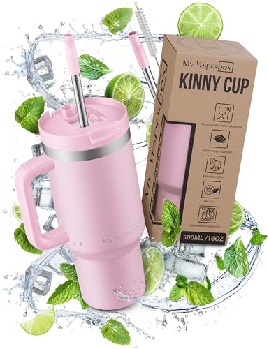 My Vesperbox Kinny Cup – Thermobecher - Trinkflasche mit Strohhalm 500, 950,1200ml – Kaffeebecher To Go – Thermosflasche Edelstahl BPA & Melamin Frei My Vesperbox Kinny Cup – Thermobecher - Trinkflasche mit Strohhalm 500, 950,1200ml – Kaffeebecher To Go – Thermosflasche Edelstahl BPA & Melamin Frei von My Vesperbox