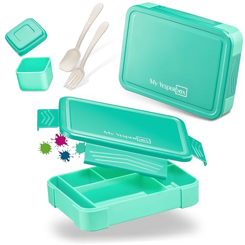 My Vesperbox – Lite - Bento Box Kinder - Lunchbox - extrem robust – Brotdose – Brotbox ideal für Kindergarten und Schule (Türkis) von My Vesperbox