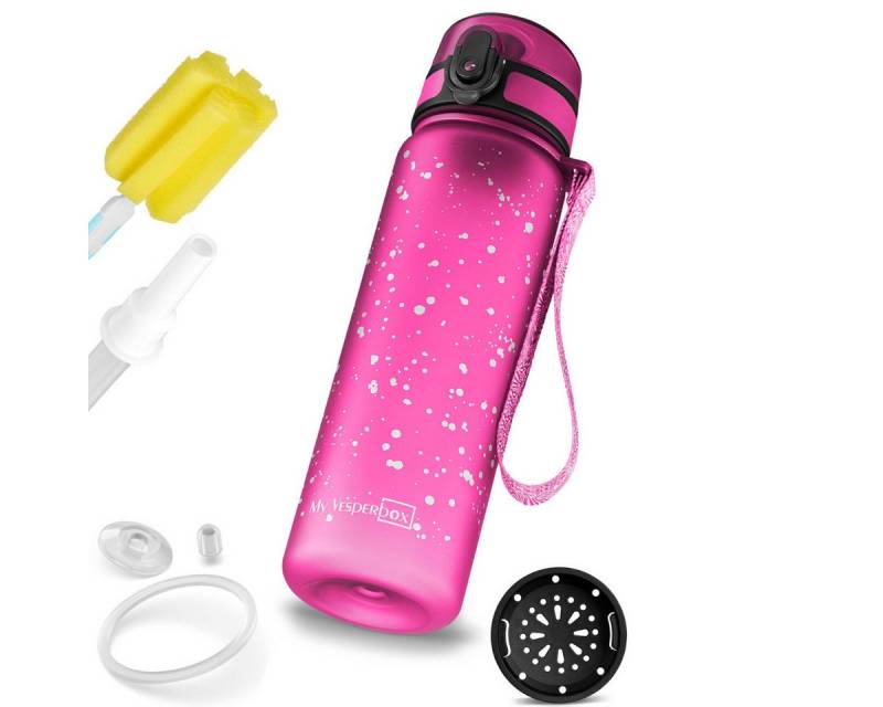 My Vesperbox Trinkflasche Minny, 500ml, auslaufsicher, kohlensäuregeeignet, PERFEKT FÜR KINDER von My Vesperbox