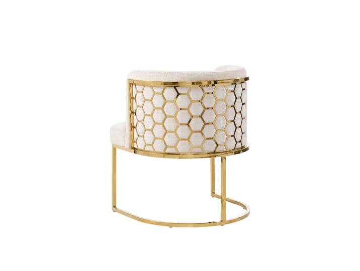 Alveare Esstischstuhl - Messing – Helles Taupe Alveare Esstischstuhl - Messing – Helles Taupe von My furniture