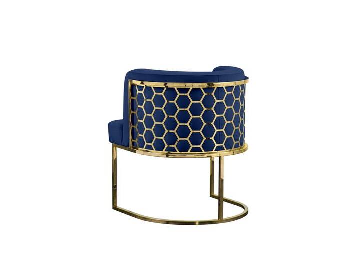 Alveare Esstischstuhl - Messing - Königsblau Alveare Esstischstuhl - Messing - Königsblau von My furniture