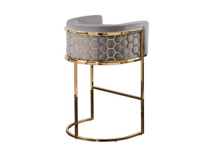 Alveare Thekenhocker - Messing - Taubengrau Alveare Thekenhocker - Messing - Taubengrau von My furniture