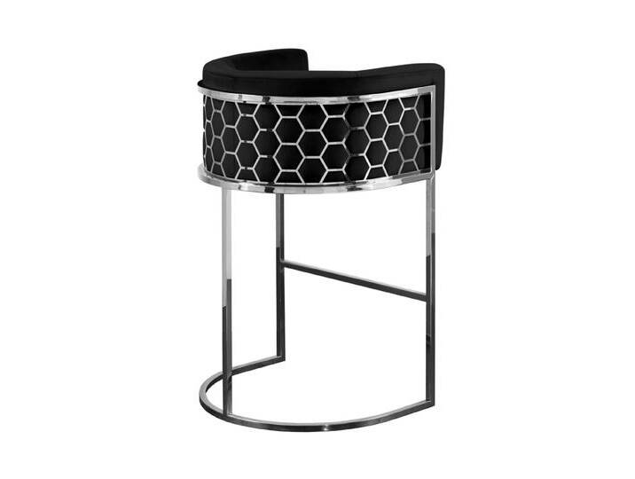 Alveare Thekenhocker - Silber - Schwarz Alveare Thekenhocker - Silber - Schwarz von My furniture