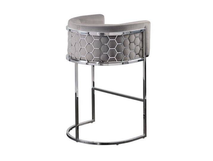 Alveare Thekenhocker - Silber - Taubengrau Alveare Thekenhocker - Silber - Taubengrau von My furniture