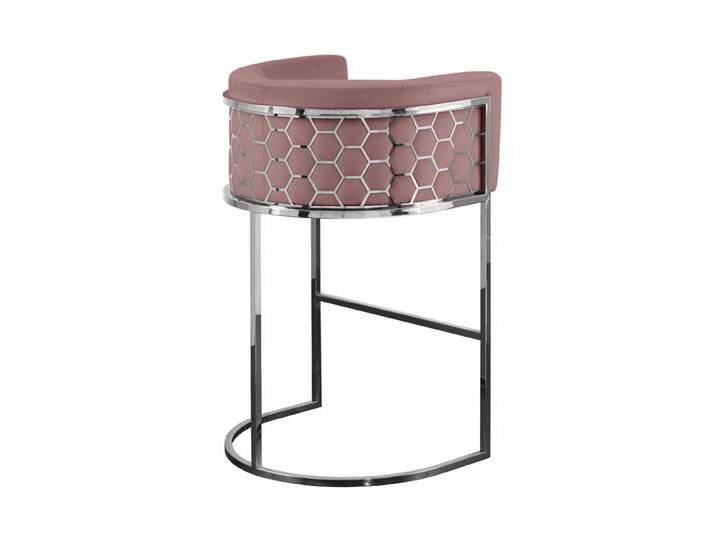 Alveare Thekenhocker - Silber - Zartrosa Alveare Thekenhocker - Silber - Zartrosa von My furniture