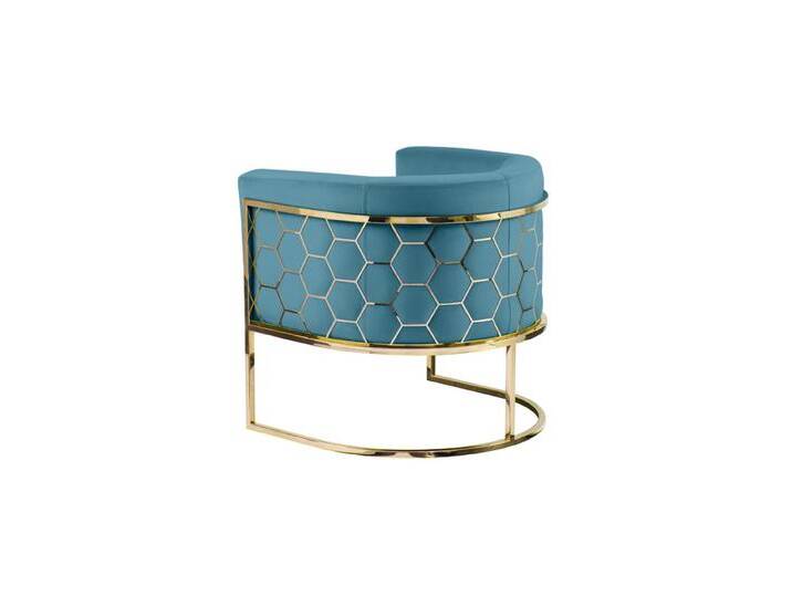 Alveare Tub Stuhl - Messing -Türkis Alveare Tub Stuhl - Messing -Türkis von My furniture