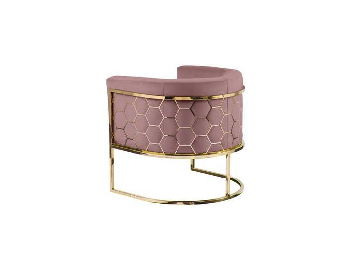 Alveare Tub Stuhl - Messing - Zartrosa Alveare Tub Stuhl - Messing - Zartrosa von My furniture