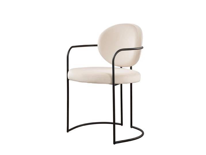 Angelica Esszimmerstuhl – Kreideweiß – Schwarz Angelica Esszimmerstuhl – Kreideweiß – Schwarz von My furniture