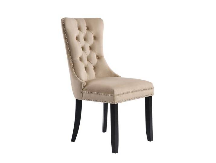 Antoinette Esszimmerstuhl - Taupe - Beine Schwarz Antoinette Esszimmerstuhl - Taupe - Beine Schwarz von My furniture