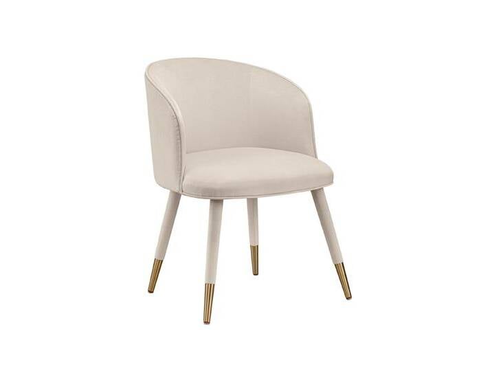 Bellucci Esszimmerstuhl – Kreideweiß - Messingkappen Bellucci Esszimmerstuhl – Kreideweiß - Messingkappen von My furniture