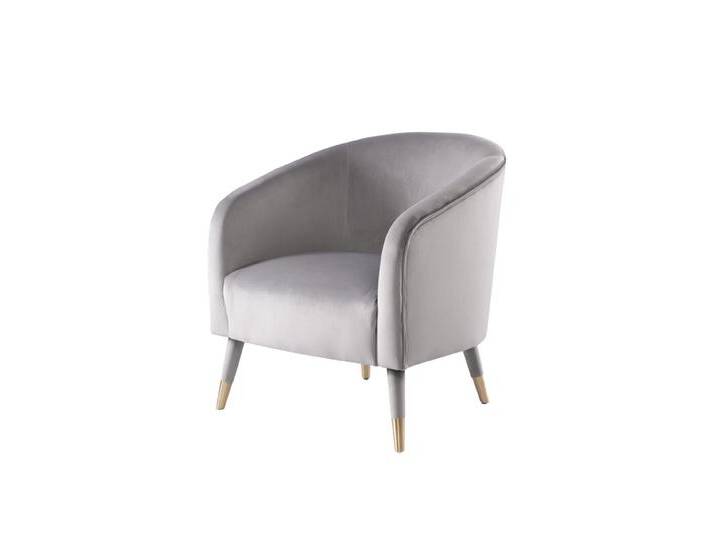 Bellucci Sessel - Taubengrau - Messingkappen Bellucci Sessel - Taubengrau - Messingkappen von My furniture