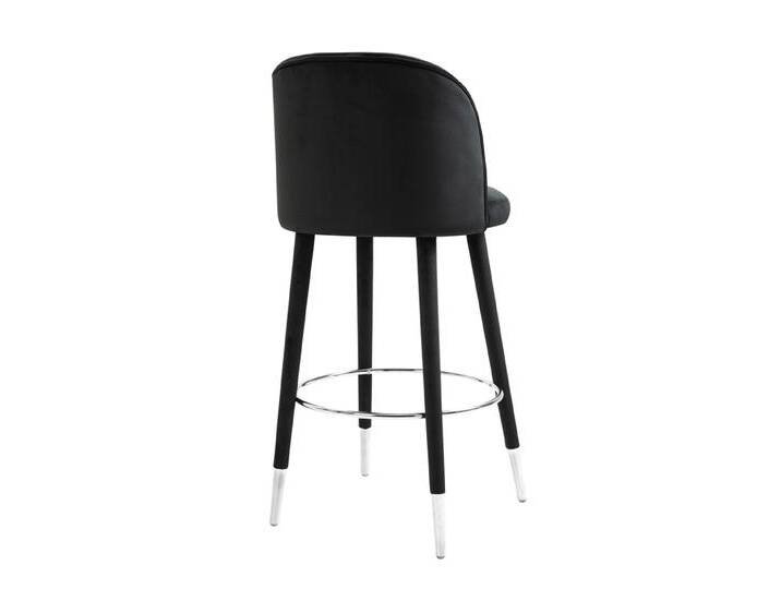 Bellucci Thekenhocker – Schwarz -Silberkappen Bellucci Thekenhocker – Schwarz -Silberkappen von My furniture