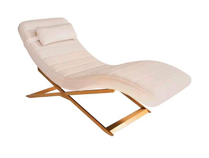 Dexter Chaiselongue – Kreideweiß – Basis Messing Dexter Chaiselongue – Kreideweiß – Basis Messing von My furniture