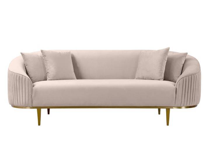 Ella 3-Sitzer Sofa - Messing Basis - Kreideweiß Ella 3-Sitzer Sofa - Messing Basis - Kreideweiß von My furniture