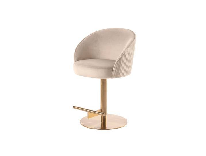 Ella Barhocker - Kreideweiß - Messing Basis Ella Barhocker - Kreideweiß - Messing Basis von My furniture