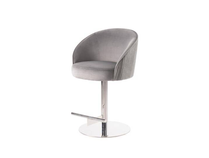 Ella Barhocker - Taubengrau - Silber Basis Ella Barhocker - Taubengrau - Silber Basis von My furniture