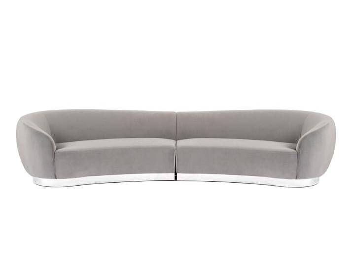 Equinox 6-Sitzer Sofa - Taubengrau - Basis Chrom Equinox 6-Sitzer Sofa - Taubengrau - Basis Chrom von My furniture