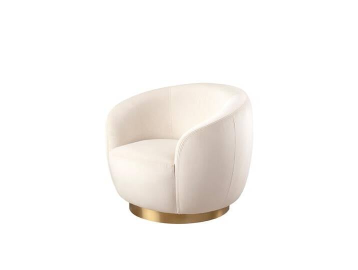 Equinox Sessel – Kreideweiß – Basis Messing Equinox Sessel – Kreideweiß – Basis Messing von My furniture