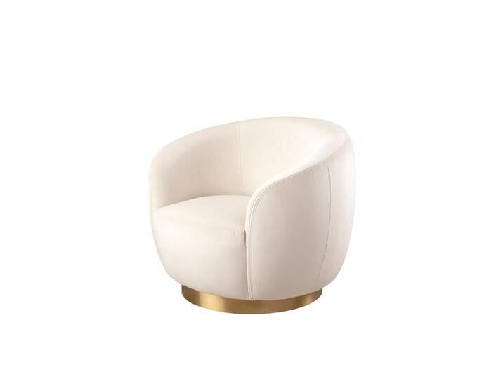 Equinox Sessel – Kreideweiß – Basis Messing Equinox Sessel – Kreideweiß – Basis Messing von My furniture