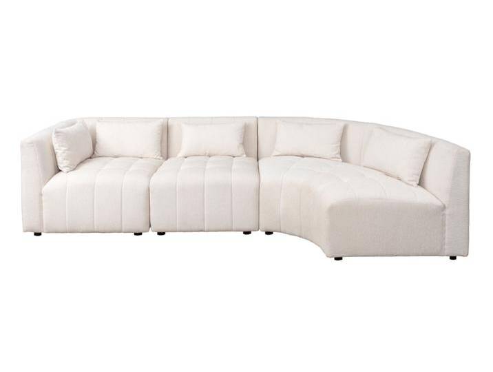 Essen Ecksofa Gebogen - Linksseitig – Elfenbeinfarbenes Chenille Essen Ecksofa Gebogen - Linksseitig – Elfenbeinfarbenes Chenille von My furniture