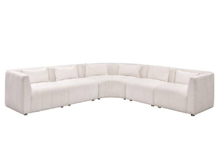 Essen Großes Ecksofa – Elfenbeinfarbenes Chenille Essen Großes Ecksofa – Elfenbeinfarbenes Chenille von My furniture