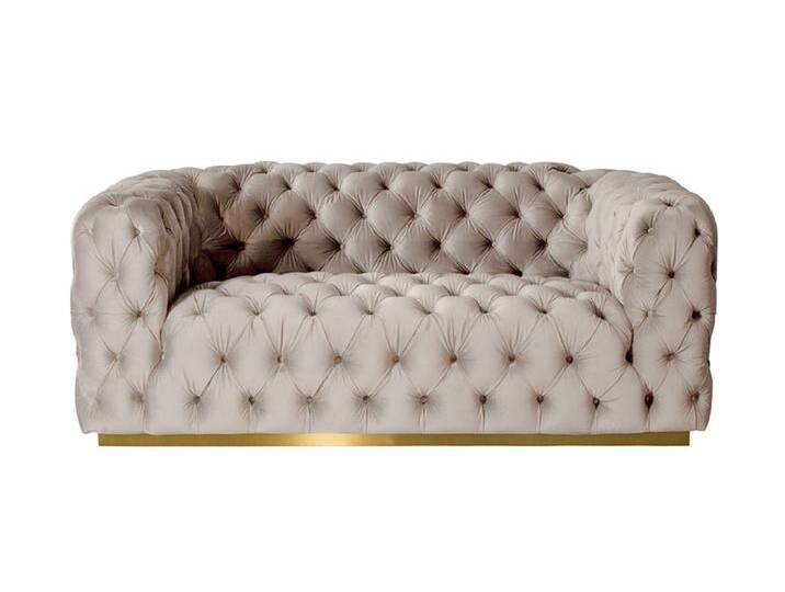 Frankfurt 2-Sitzer Sofa - Taupe - Basis Messing Frankfurt 2-Sitzer Sofa - Taupe - Basis Messing von My furniture