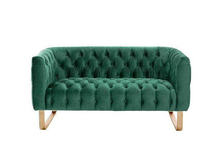 Grosvenor 2-Sitzer Sofa - Flaschengrün - Messing Grosvenor 2-Sitzer Sofa - Flaschengrün - Messing von My furniture