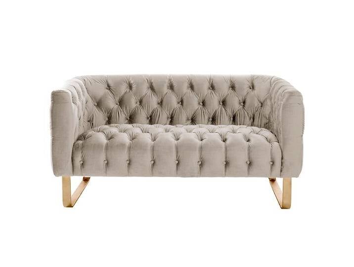 Grosvenor 2-Sitzer Sofa - Taupe - Messing Grosvenor 2-Sitzer Sofa - Taupe - Messing von My furniture