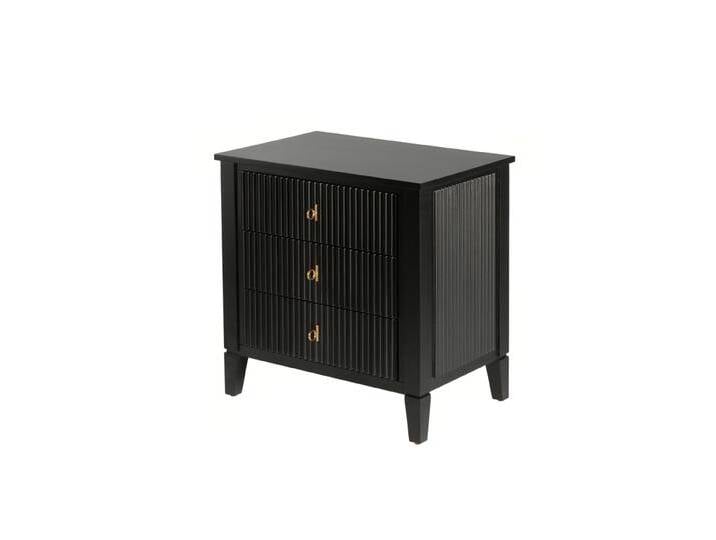 Heidi Nachttisch Schwarz - Messing/Silber Heidi Nachttisch Schwarz - Messing/Silber von My furniture