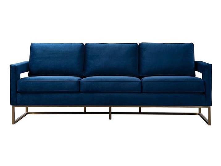 Kenza 3-Sitzer Sofa - Blau - Basis Messing Kenza 3-Sitzer Sofa - Blau - Basis Messing von My furniture