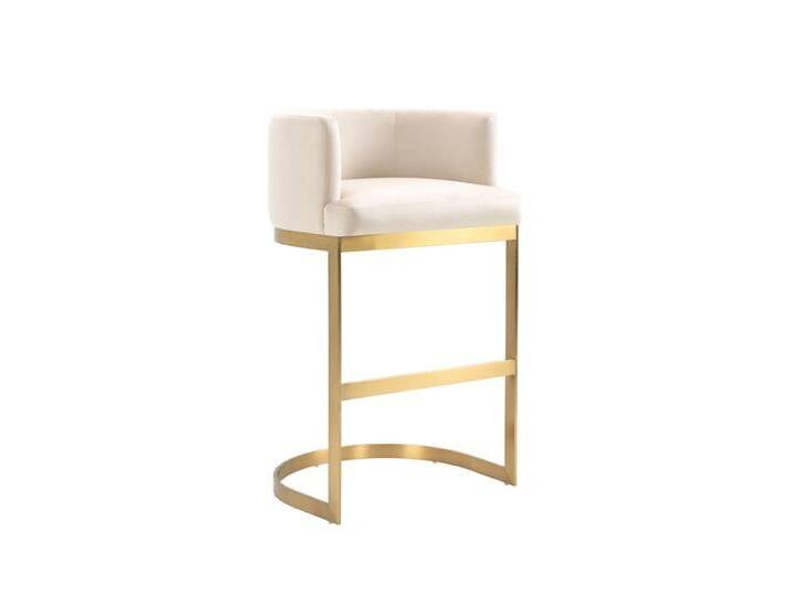 Lasco Barhocker - Kreideweiß - Basis Messing Lasco Barhocker - Kreideweiß - Basis Messing von My furniture