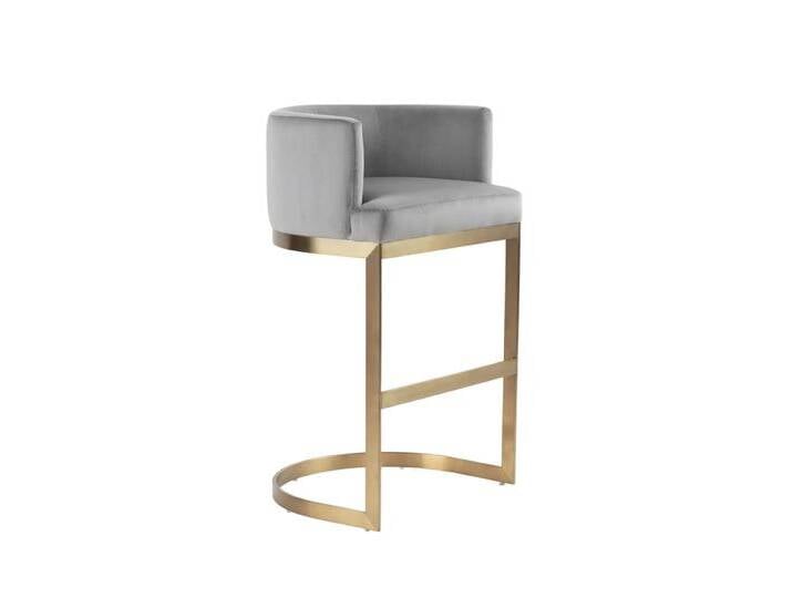 Lasco Barhocker - Taubengrau - Basis Messing Lasco Barhocker - Taubengrau - Basis Messing von My furniture