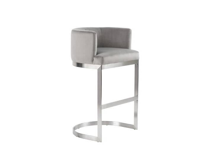 Lasco Barhocker - Taubengrau - Basis Silber Lasco Barhocker - Taubengrau - Basis Silber von My furniture