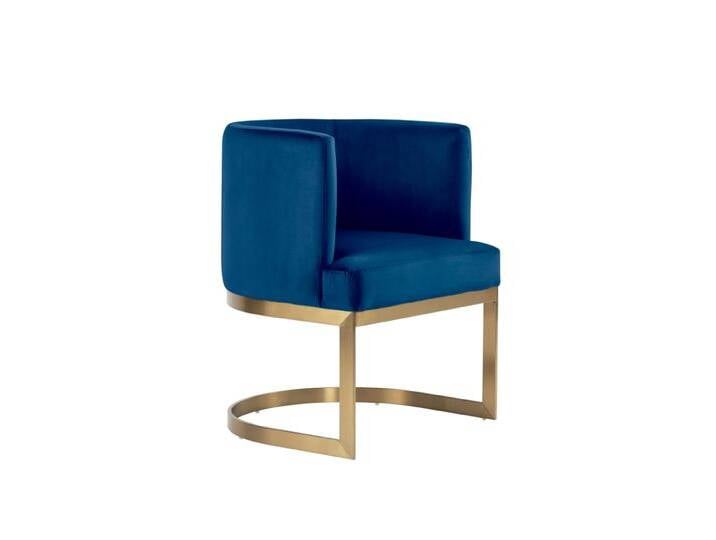 Lasco Esszimmerstuhl - Marineblau - Basis Messing Lasco Esszimmerstuhl - Marineblau - Basis Messing von My furniture