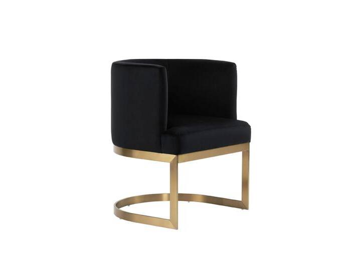Lasco Esszimmerstuhl - Schwarz - Basis Messing Lasco Esszimmerstuhl - Schwarz - Basis Messing von My furniture