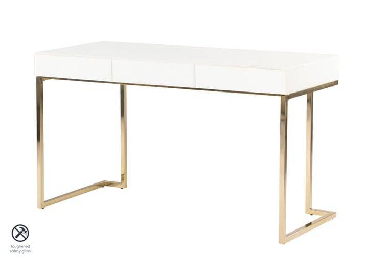 Lorenzo Schreibtisch - Weißglas Lorenzo Schreibtisch - Weißglas von My furniture