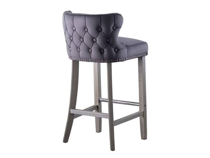 Margonia Barhocker - Sturmgrau - Beine Zinneffekt Margonia Barhocker - Sturmgrau - Beine Zinneffekt von My furniture